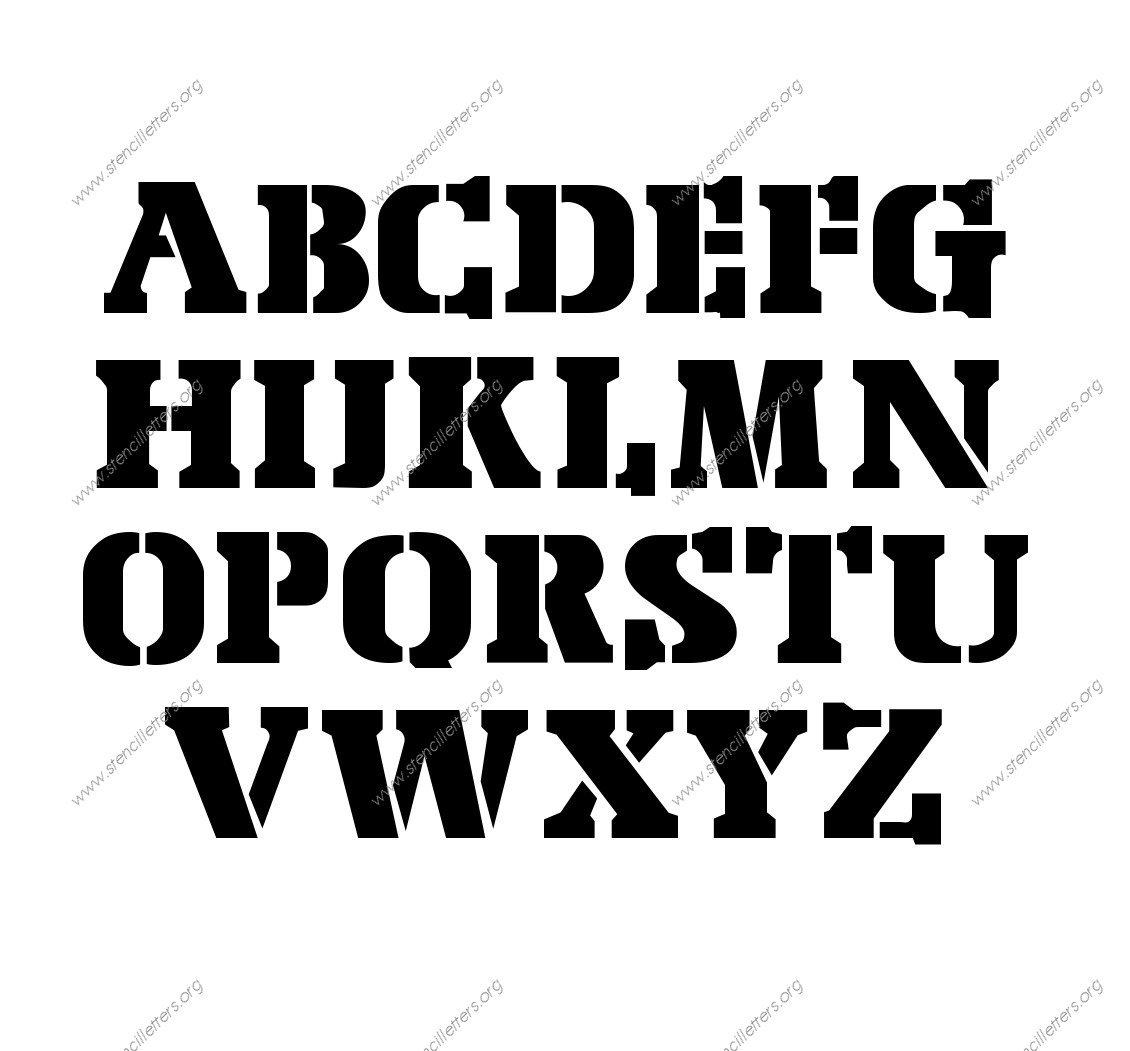 Air Force Army Stencil Letter Set