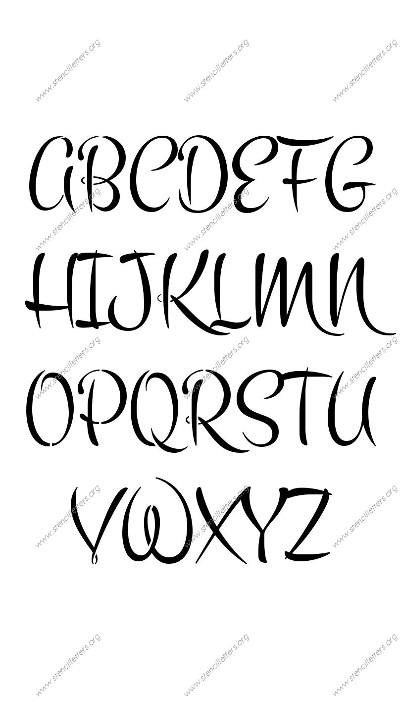 1960s Brush personalized stencils letter stencils to order