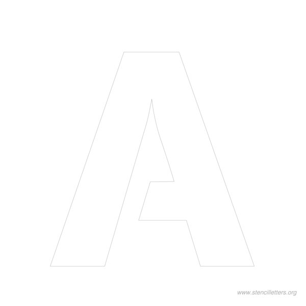 10 inch stencil letter a