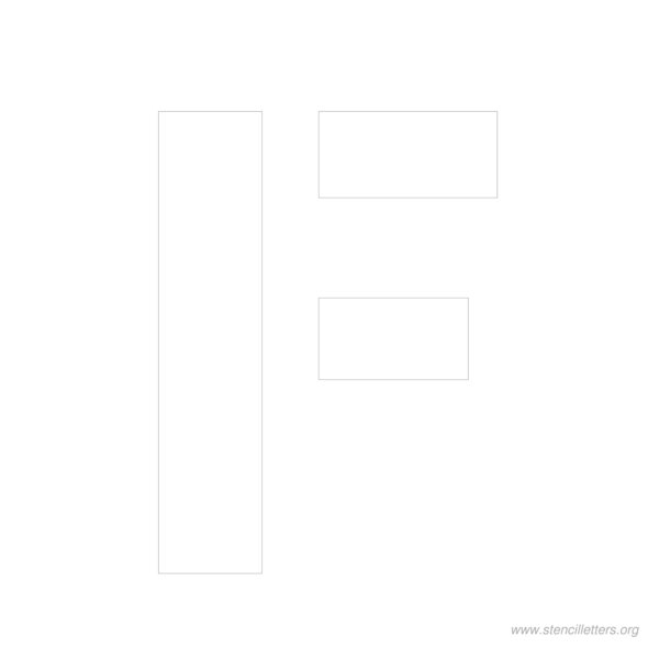 10 inch stencil letter f