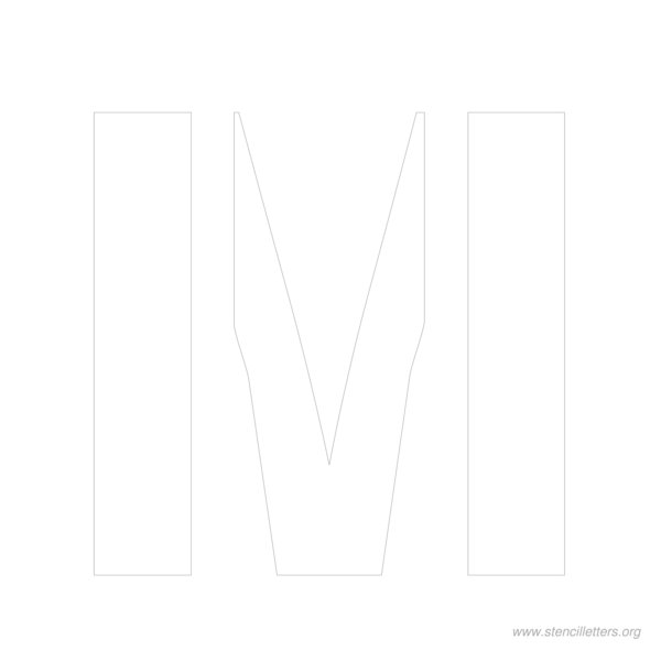 10 inch Free Printable stencil letters
