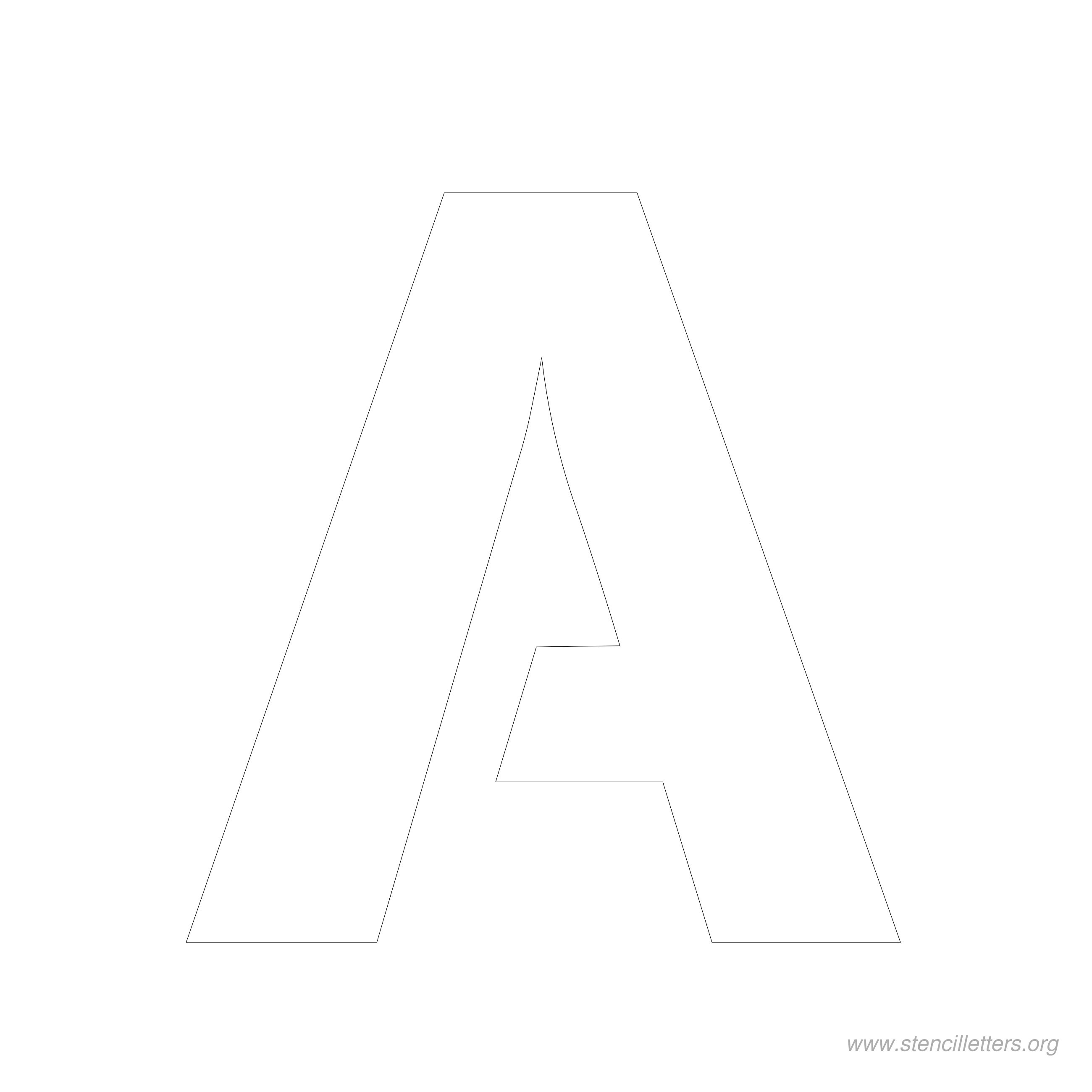 6 inch stencil letter a