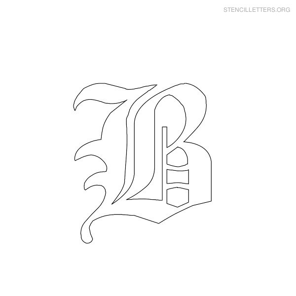 Stencil Letter Gothic B