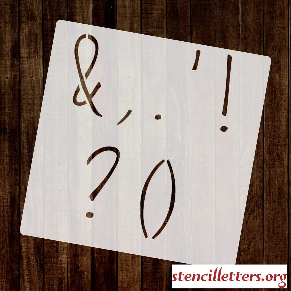 BEAUTIFULLY HANDWRITTEN punctuation