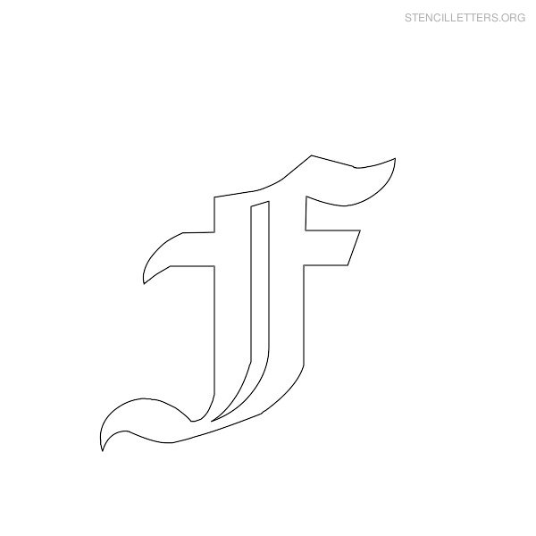 Stencil Letter Gothic F