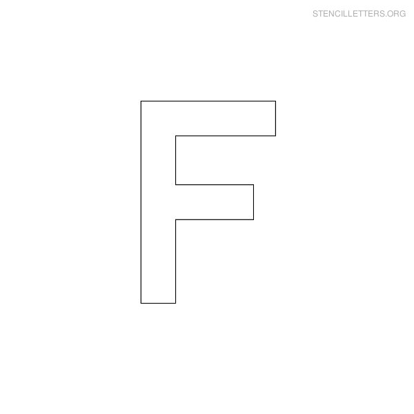Stencil Letter Military F