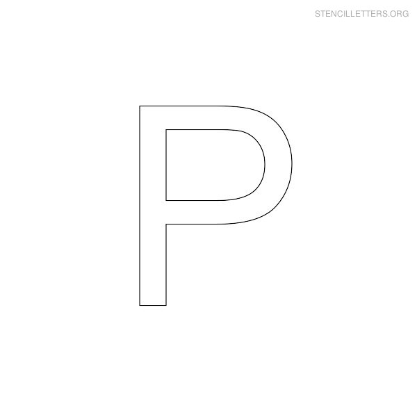 Stencil Letters P