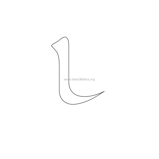 celtic stencil letter l