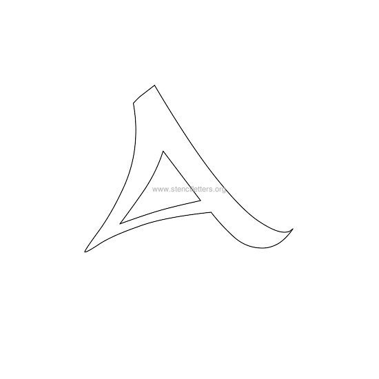 celtic stencil letter a