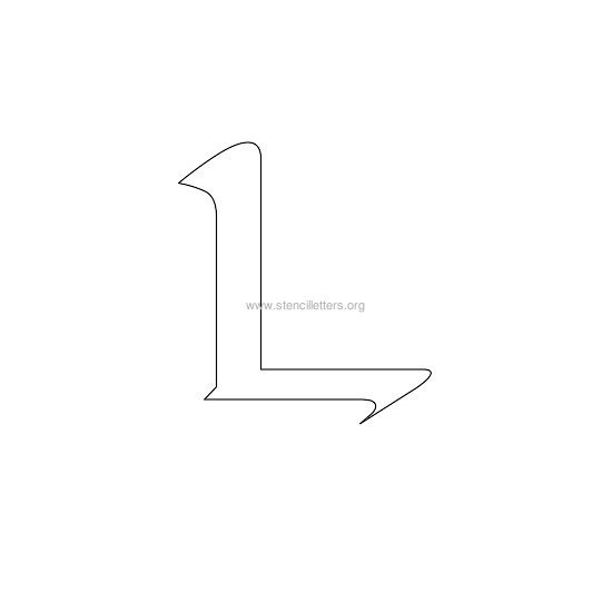 celtic stencil letter l
