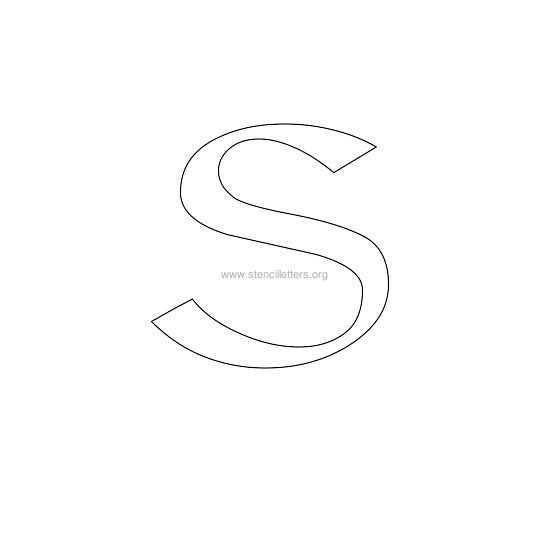 celtic stencil letter s