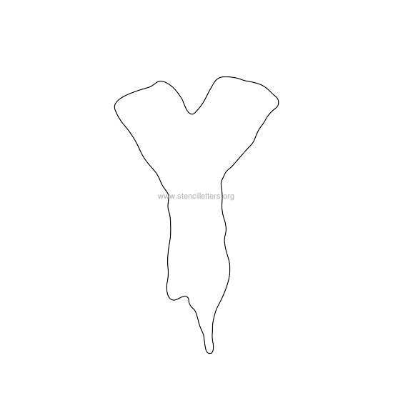 halloween stencil letter y