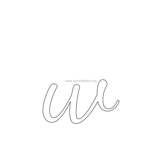 lowercase wedding stencil letter