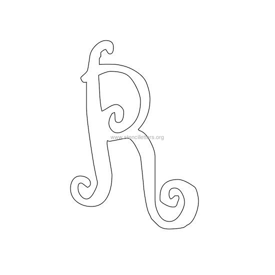 uppercase scrapbooking stencil letter