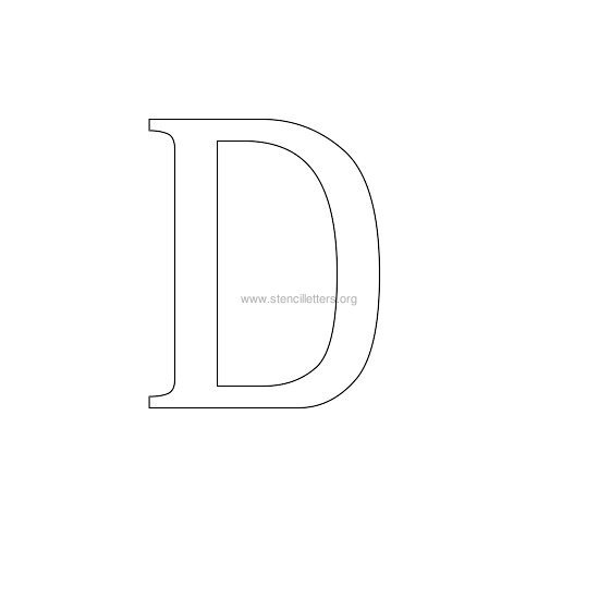greek wall stencil letter d