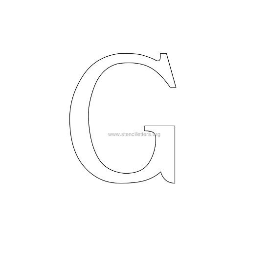 greek wall stencil letter g