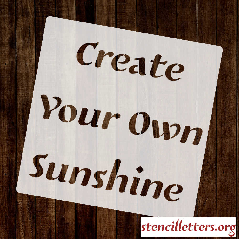 RETRO VINTAGE DECOR sample letters