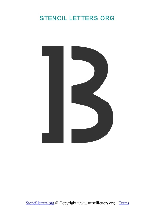 PDF Stencil Template B