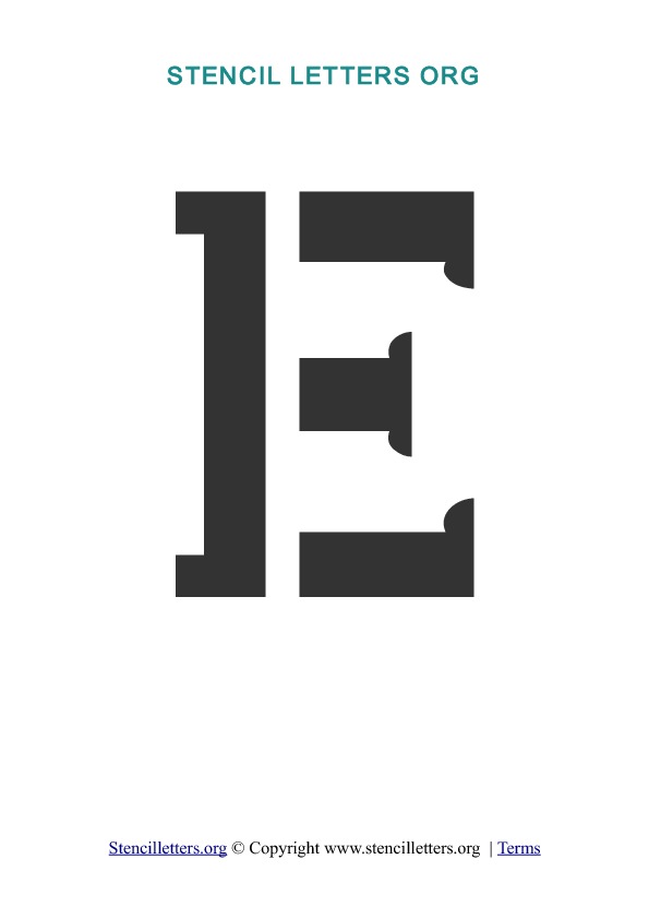 PDF Stencil Template E