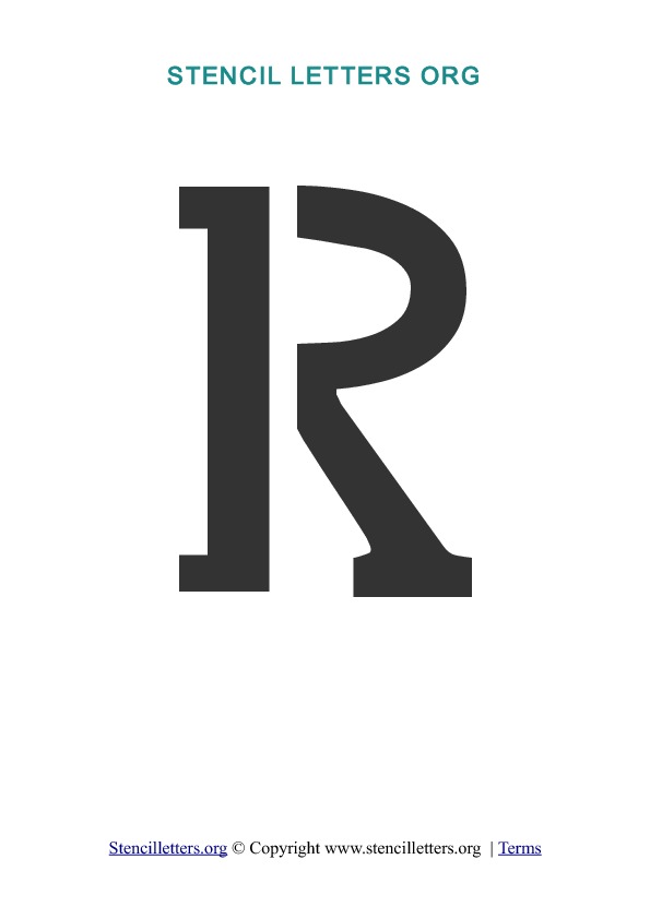 PDF Stencil Template R
