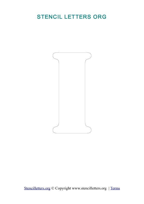 PDF Stencil Template Outline I
