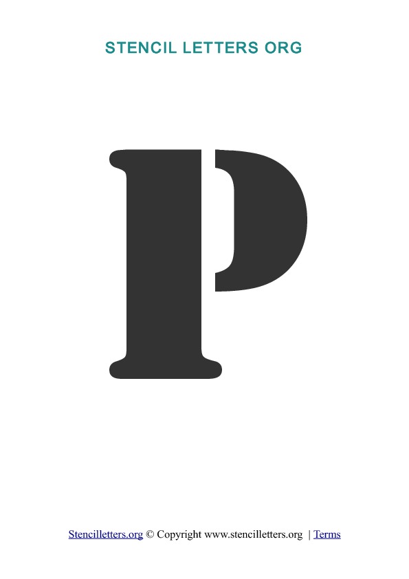 PDF Stencil Template P