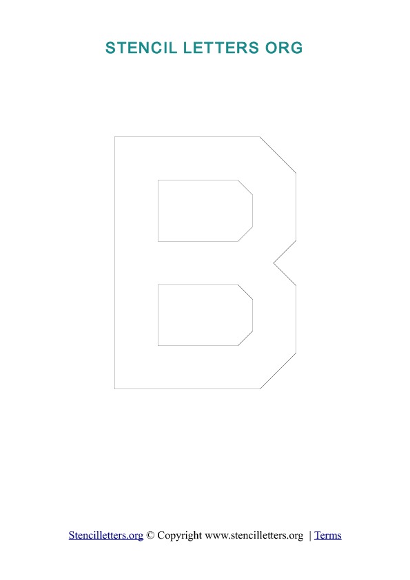 PDF Stencil Template Outline B PDF Stencil Template Outline B