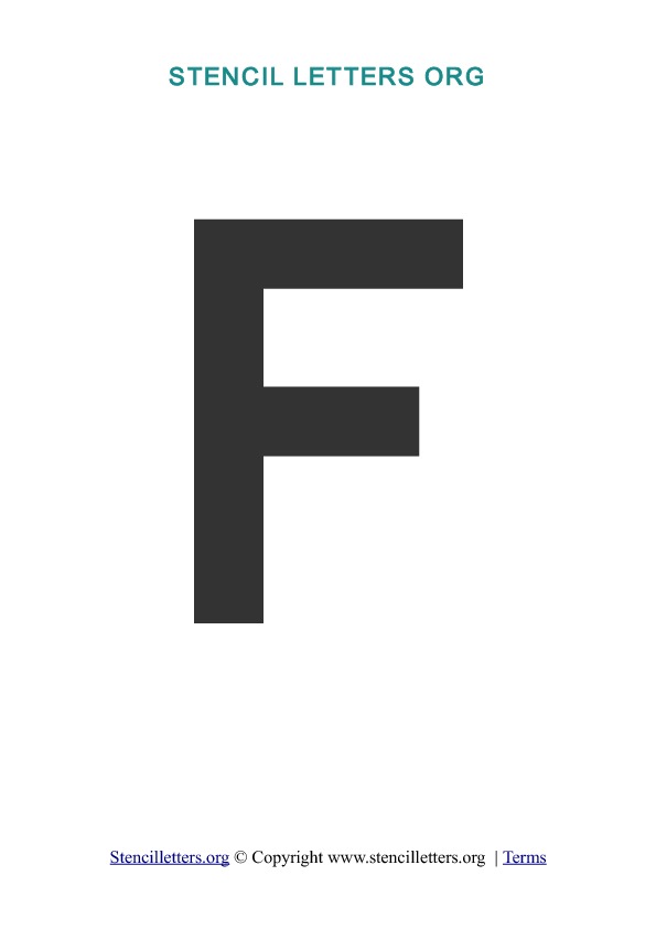 PDF Stencil Template F