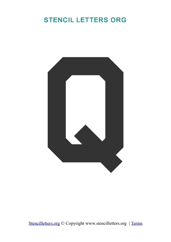 PDF Stencil Template Q