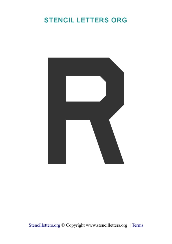 PDF Stencil Template R