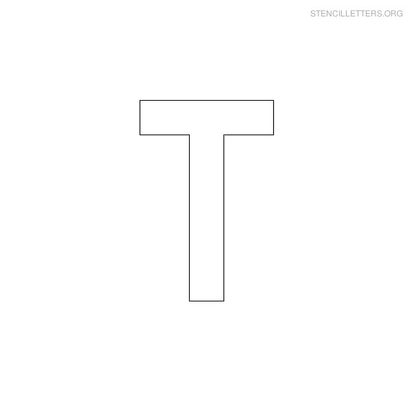 Stencil Letter Military T