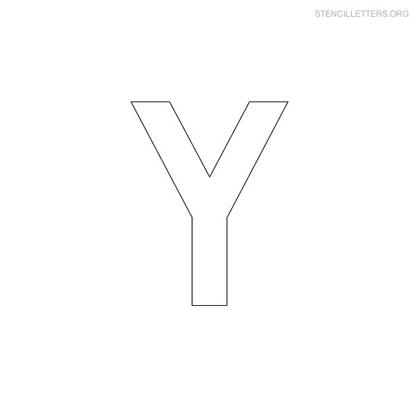 Stencil Letter Military Y